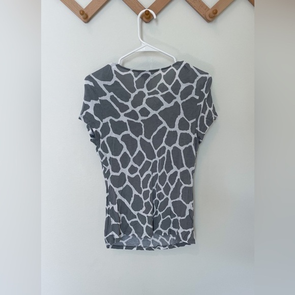 INC | Women’s Beaded Animal Print Top w/Keyhole Detail - Picture 5 of 5